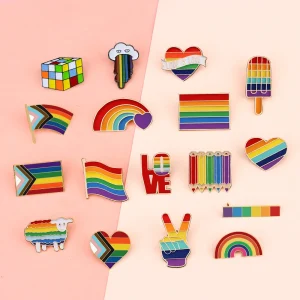 LGBT Rainbow Flag Enamel Pins