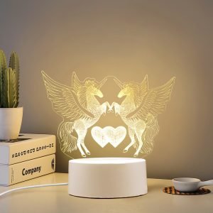 Exclusive for cross-border Valentine's Day series acrylic colorful monochrome warm light 3d small night lamp touch festival gift decoration